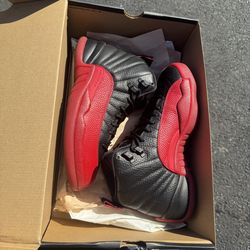 Jordan 12 Flu Games Sz 8 and 8.5