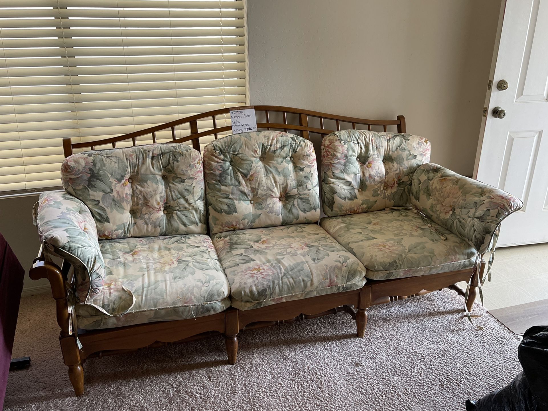 Ethan Allen Sofa Vintage Style