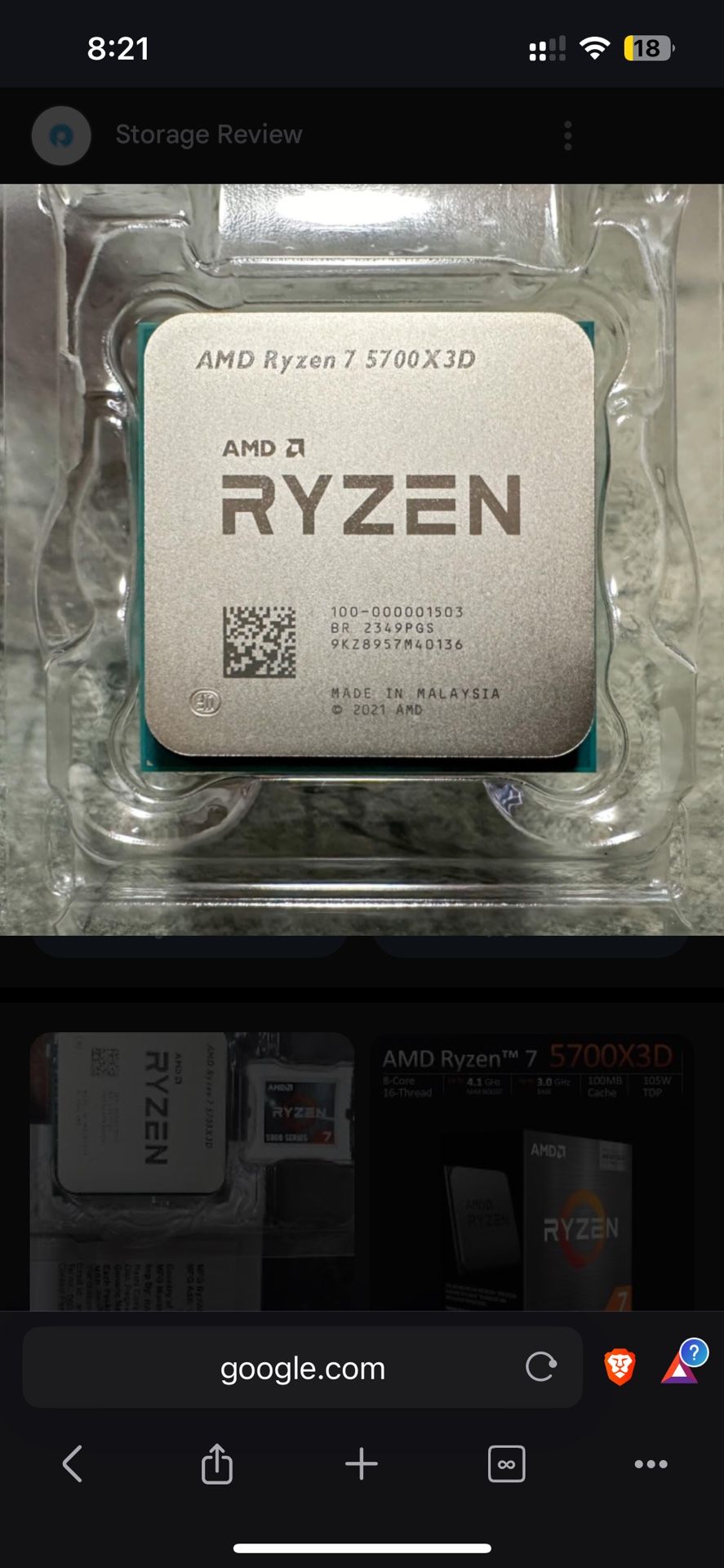 AMD Ryzen 5700x3d