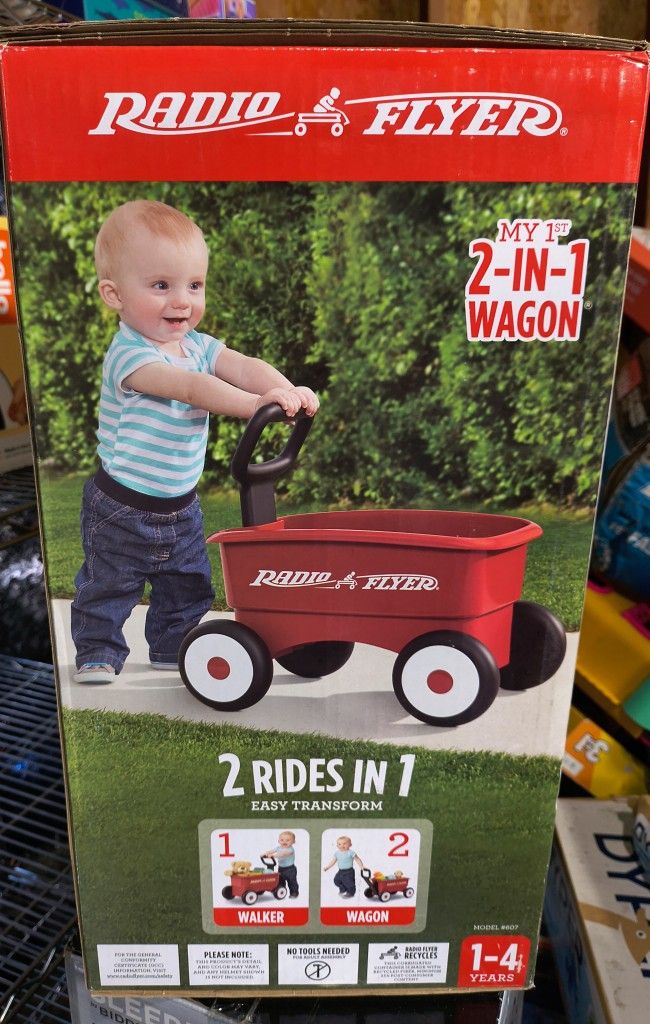 NEW Radio flyer 2 in 1 Push wagon
Carrito de niños
