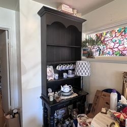 Shabby Chic Vintage Hutch Solid Wood