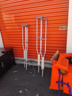 Two Sets Of Crutches 