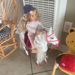 Large Our Generation Horse And Doll 