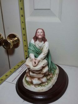 HOMCO Masterpiece Porcelain 1997 Jesus In The Garden