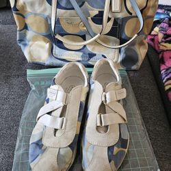 Authentic Coach Bag And Sneakers