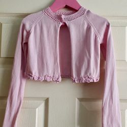 Baby Girl Clothes Toddler Pink Cardigan Sweater Size 4T Perfect To Pair With A Dress 