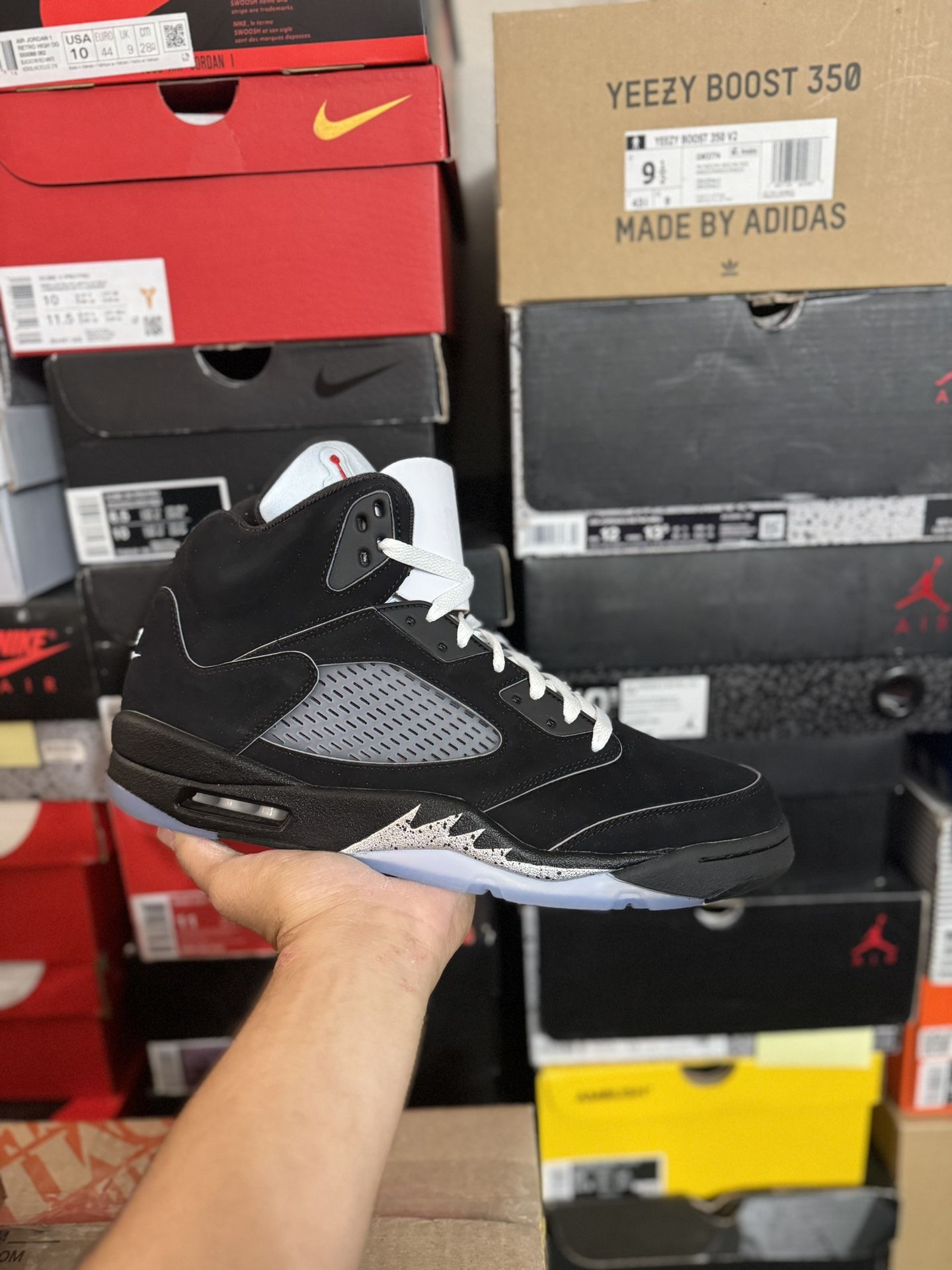 DS Jordan Black Metallic Reimagined 5s size 13