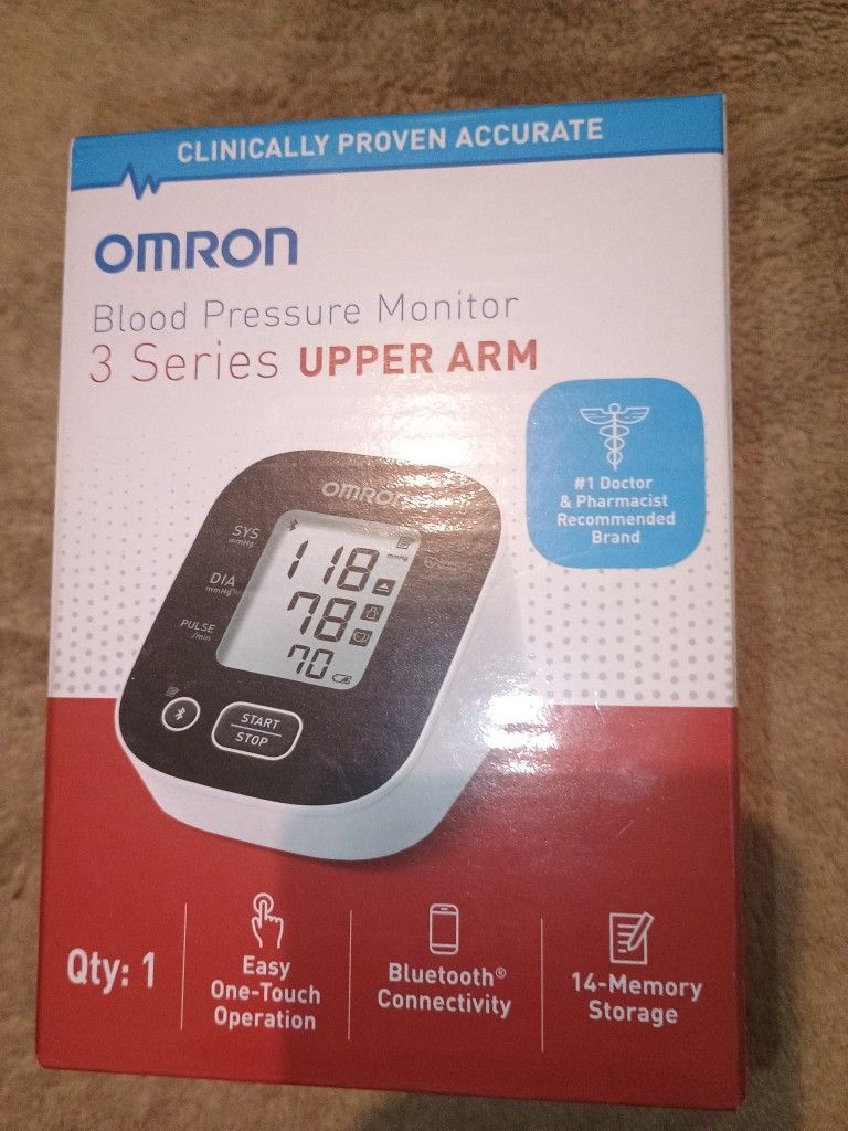 OMRON 3 Series Upper Arm Blood Pressure Monitor, New In the Box