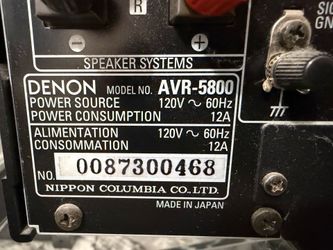 Denon AVR-5800 first come
