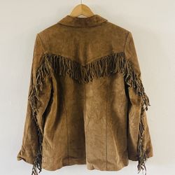 Vintage Fringe Suede Jacket.  G
