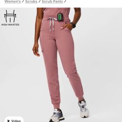 Figs Scrubs High Waisted Jogger Pants 