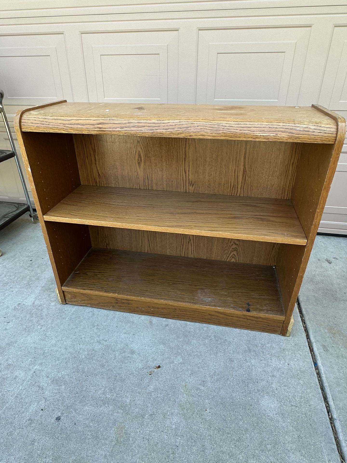 Oak Small Bookshelve 3 Ft Wide. 1 Ft Deep. 30 Inch Tall