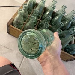 Vintage Green full set of 24 Coca Cola bottles