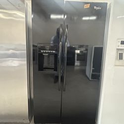 Black 2 Door Whirlpool 