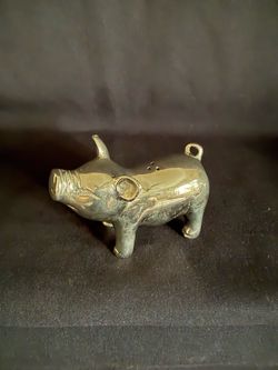 Vintage Silverplate Pig Salt or Pepper Shaker