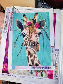 Multiple Completed Unframed Diamond Pictures