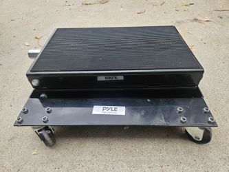 Pyle Motorcycle Lift, Scissor Jack, Dolly, Heavy Duty Steel, 1100 lbs Capacity