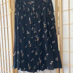Urban Outfitters Floral Midi Skirt