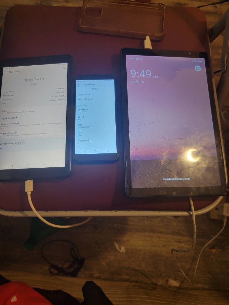 Samsung Galaxy Tab A8, Android A55 And Android Tablet