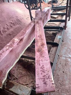 Freshly Milled Hardwood Lumber Planks