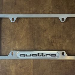 Audi Quattro Plate Frame 