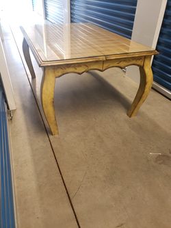 Large vintage glass top coffee table. Measurements in description.