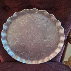 Hammered aluminum plate