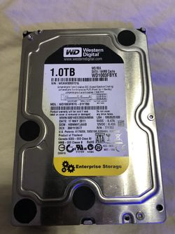 Western digital hard disk drive 1tb