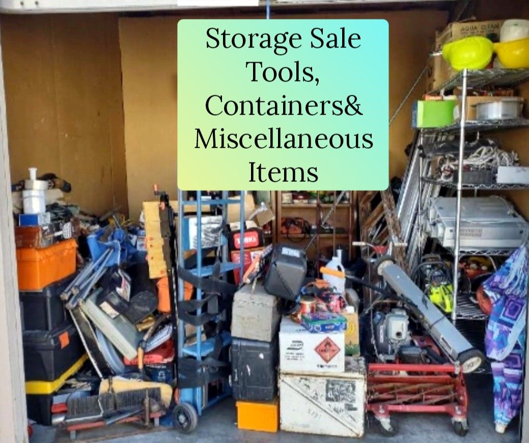 STORAGE UNIT SALE- Garden Decor, Tools & More