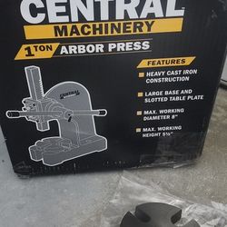 Central Machinery 1 Ton Arbor Press 