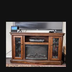 Remote Control Fire Place Tv Stand 
