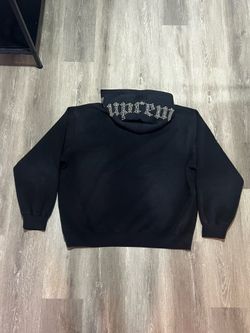 Supreme Overdyed Studded Hooded Sweatshirt