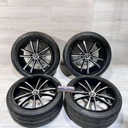 20” Inch Staggered Mustang Shelby wheels & tires 255/35ZR20 315/35/ZR20 NITTO TIRES 