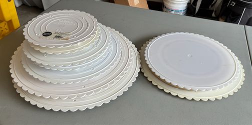 Wilton Cake Separator Plates Lot Wedding Tiered Cake Decorating