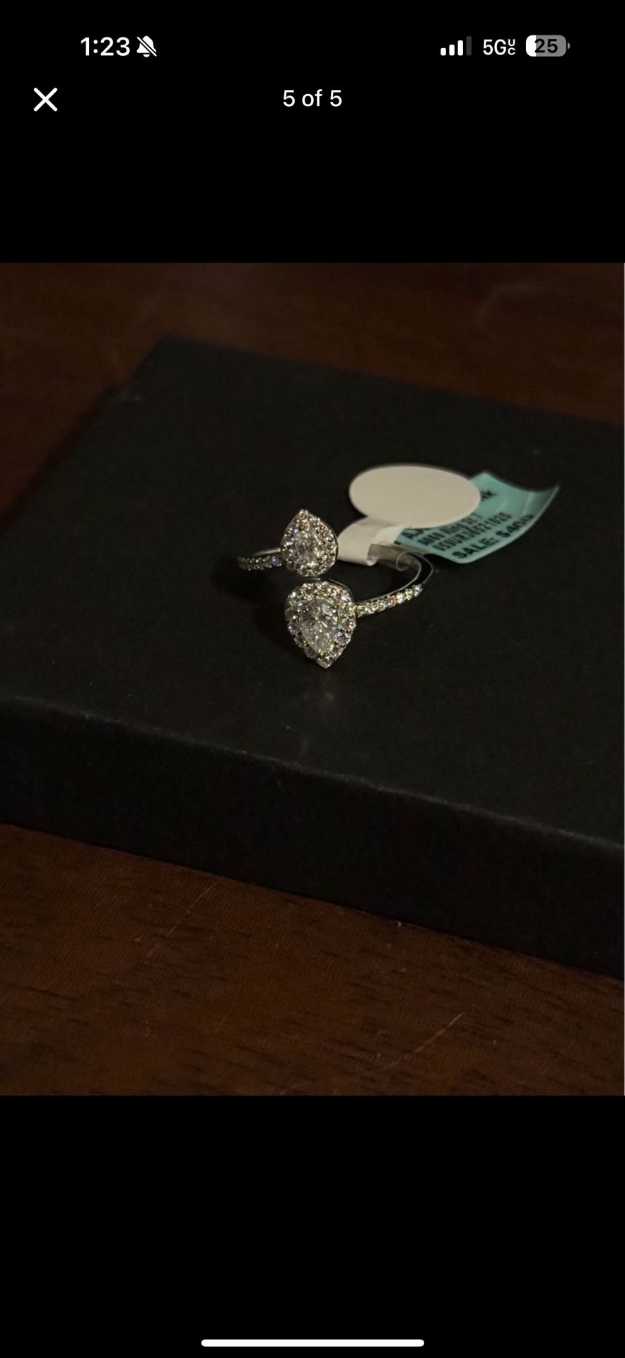 925 Sterling Silver Moissanite Ring