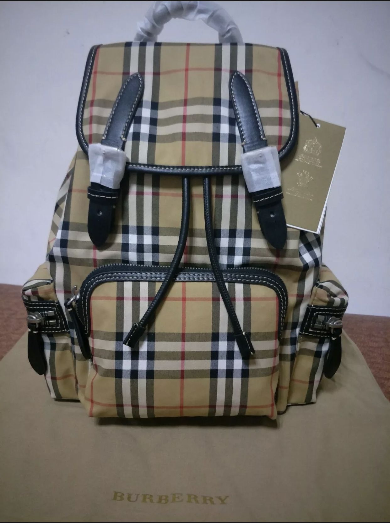Authentic Burberry Medium Nylon Backpack
