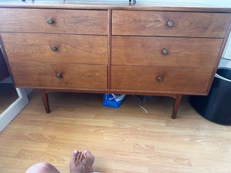 Vintage Drexel Declaration Walnut Dresser by Kipp Stewart | Mid-Century Modern