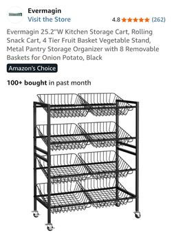 Kitchen Storage Cart Rack