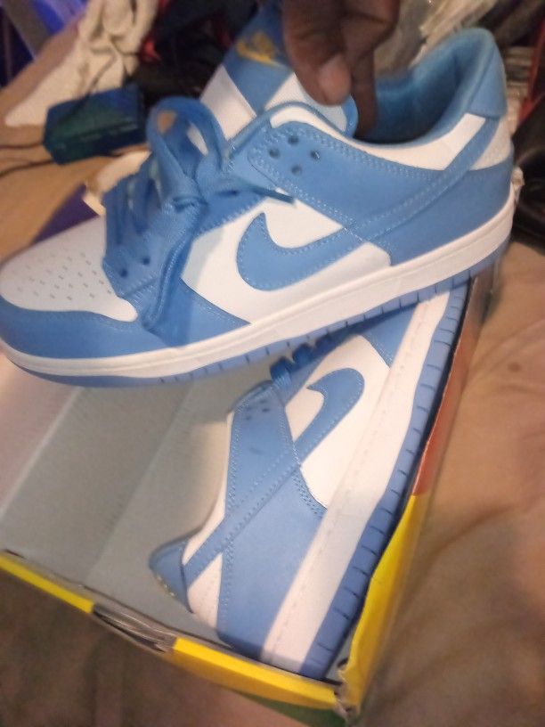 Sky Blue Nike Dunklows UNC $199 Sz11