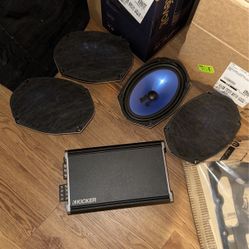 4 6x9 Speakers And 900w Highs Amp