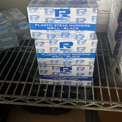 Plastic Steak Markers  3 Unopened Boxes