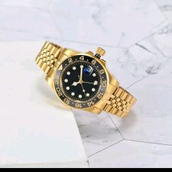 GOLD CLEAN FACTORY QUALITY WATCH