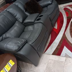 *Summer Sale Event*---Madrid Gray Leather Reclining Sofa/Loveseat Sets---Now $999---Delivery And Easy Financing Available 