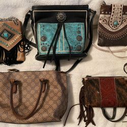 varietyof bags/purses