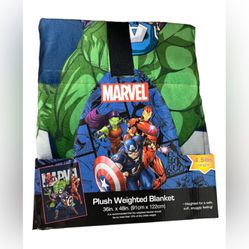 NWT Marvel Avengers Kids Weighted Blanket Soft 36”x48” 4.5 Lbs