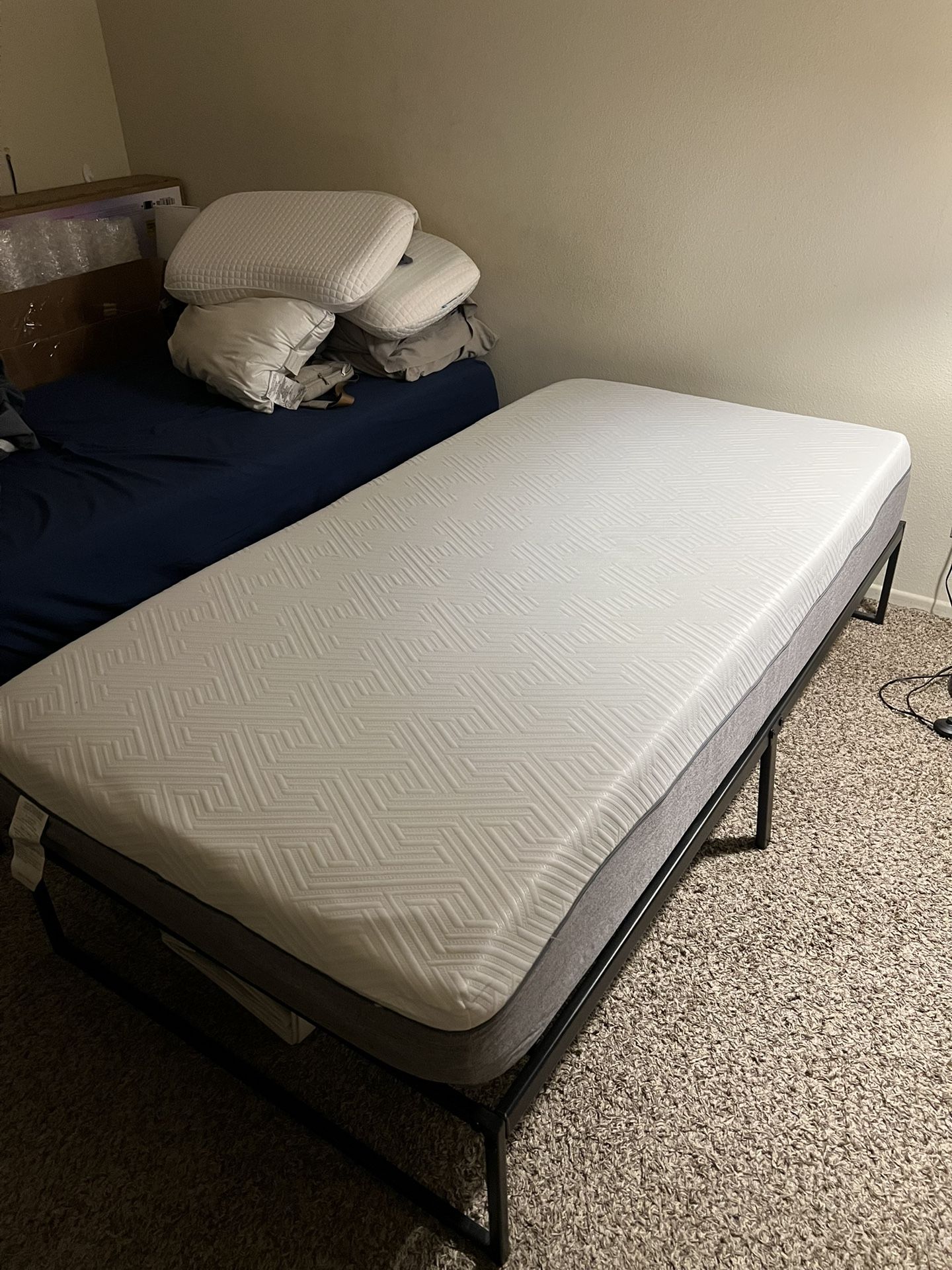 Twin Mattress and bed Frame 