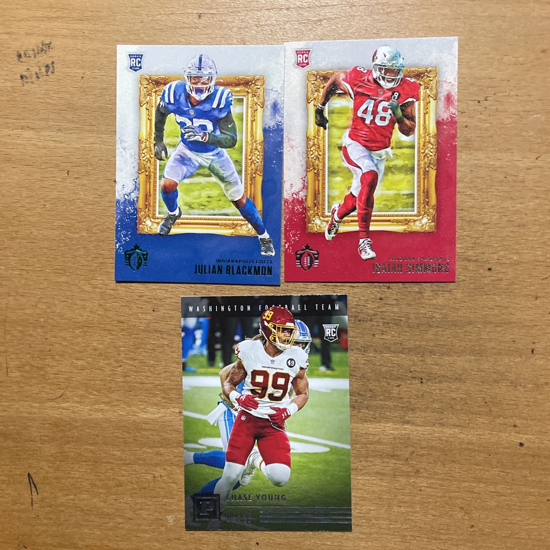 2020 CHRONICLES LOT OF 3 ROOKIE CARDS