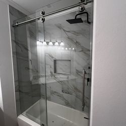 Sliding Frameless Shower 
