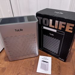 Brand New ToLife Air Purifiers for Home Large Room Up to 1295 Ft² with PM 2.5 Display Air Quality Sensor