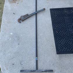     Ridgid Pipe Wrench And  Water Meter Valve